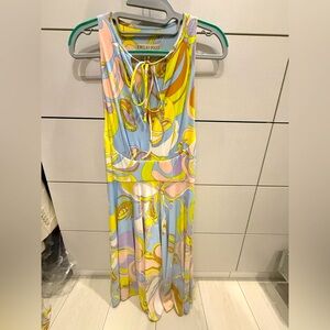 Emilio Pucci Iconic Print Maxi Dress | Pastel Swirl | Made in Italy